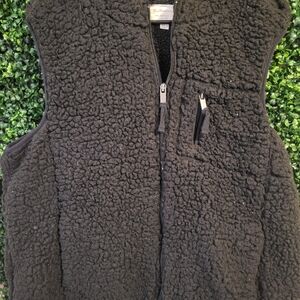 Women Weatherproof Black Sherpa Vest